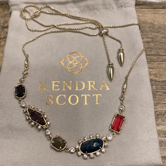 Kendra Scott multi color gold necklace. - Picture 1 of 3